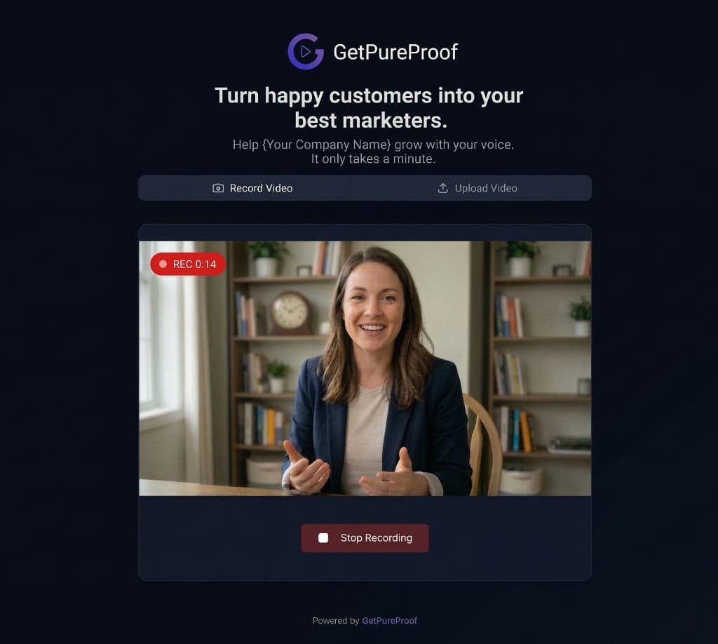 GetPureProof — collect video testimonials directly in the browser