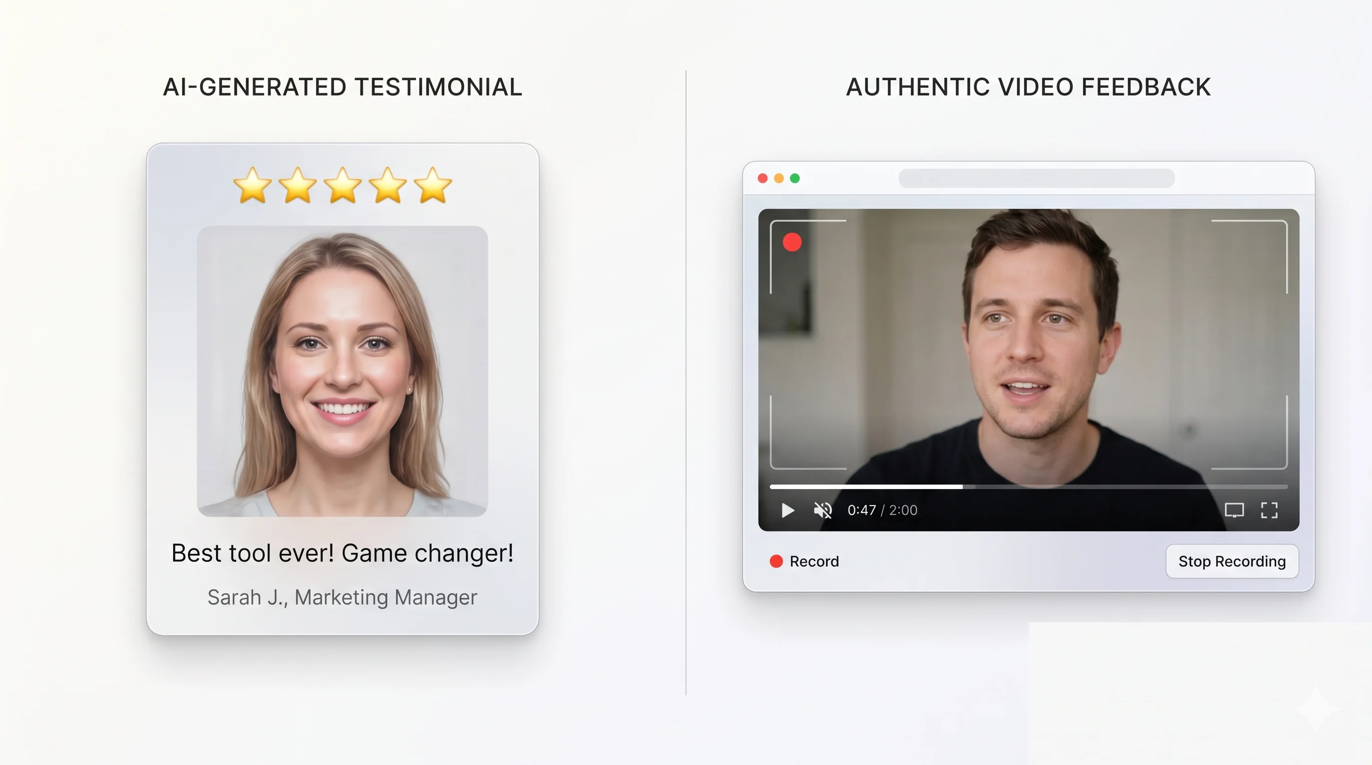 Real voices beat AI-generated copy